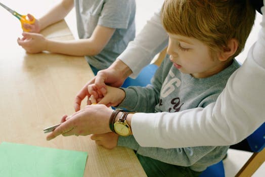 Classe calme avec apprentissage autonome