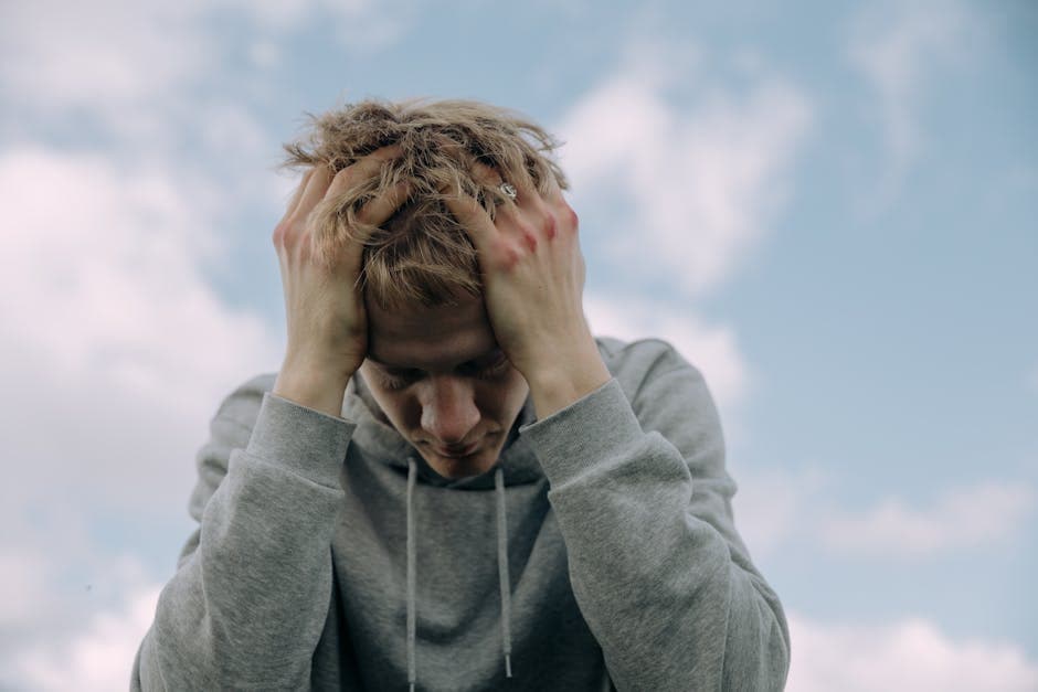 Lycéen apaisé après une séance de respiration